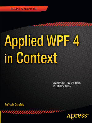 cover image of Applied WPF 4 in Context